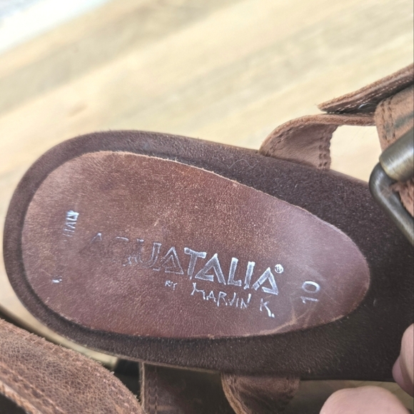 Aquatalia Leather Sandals - Picture 5 of 9